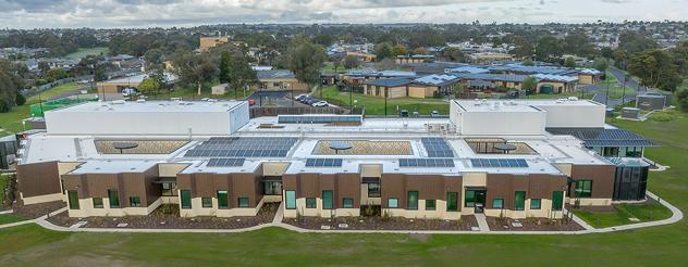 The McKellar Centre in Geelong, seen from above