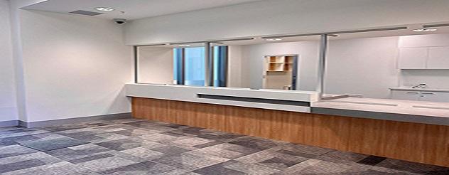 Reception area of the new Diagnostic Department in the Ballarat Base Hospital