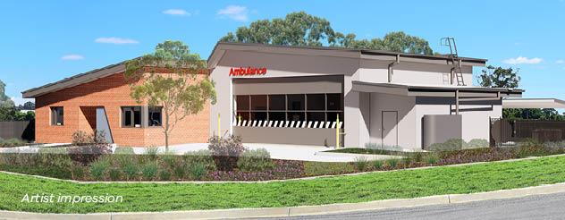 Artist's impression of Avoca Ambulance Victorian Branch