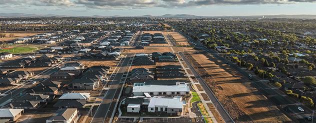 Aerial view of completed Ballarat Early Parenting Centre