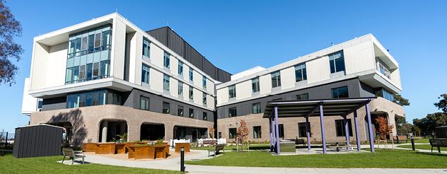 Exterior of the two-storey Boollam Boollam Aged Care Centre