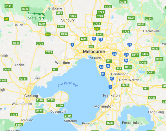 Map of Melbourne